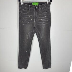 New Sandrine Rose X Free People Skinny Jeans in Polka Grey